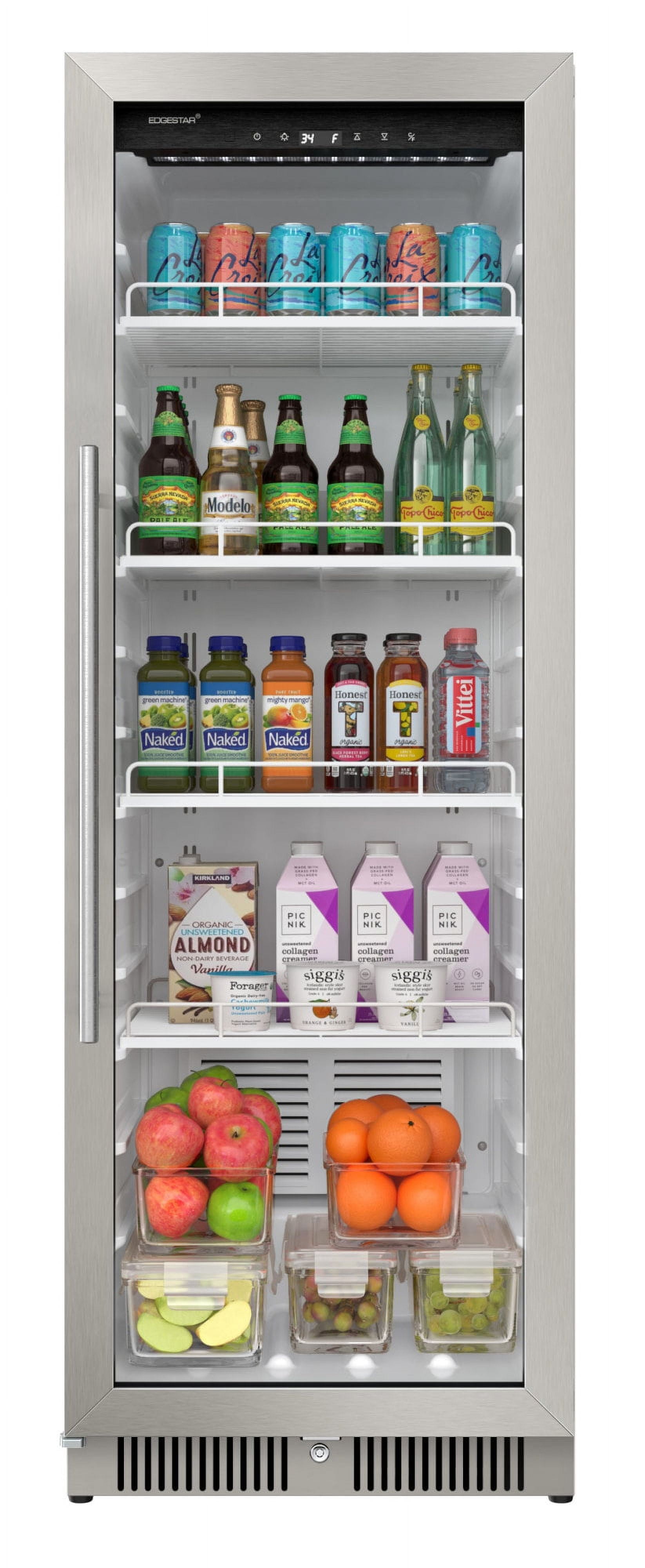 EdgeStar 10.1 cu ft Stainless Steel Reach-In Beverage Cooler