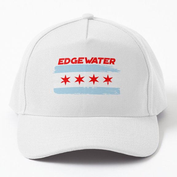 Edgewater Chicago Baseball Cap, Illinois Neighborhood Location Graphic Design, Classic Hat