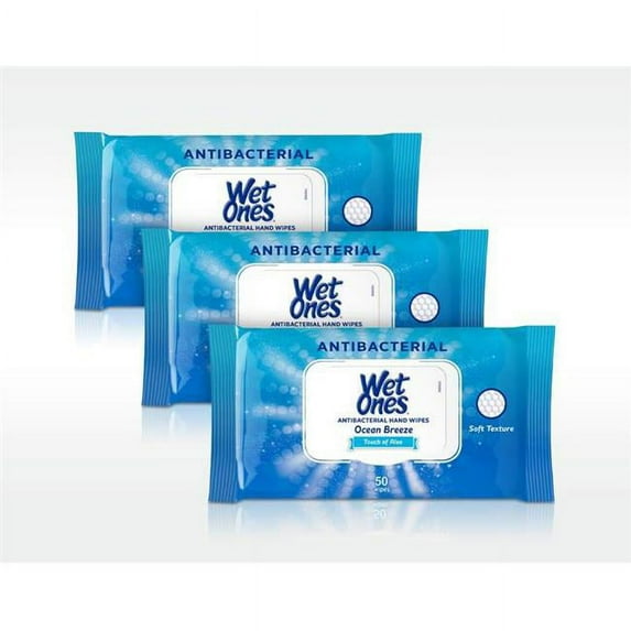 Edgewell Personal Care 103327 Ocean Hand Wipes - 50 Count