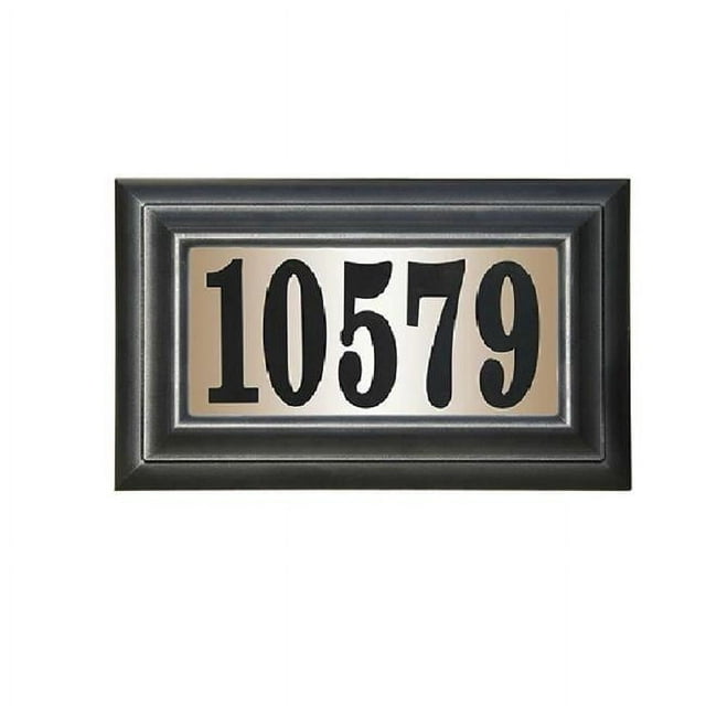 QualArc LTP-1304 15 in. Edgewood Classic Do It Yourself Kit Polymer Frame Lighted Address Plaque