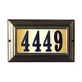 thumbnail image 1 of Edgewood Large "Do It Yourself Kit" Lighted Address Plaque In French Bronze Frame Color, 1 of 4