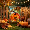 thumbnail image 1 of Edgtyos Fall Thanksgiving Garden Flag, Double Sided Autumn Stained Glass Pumpkin Maple Leaf Flag, Outside Porch Lawn Yard Flags Decorations, 1 of 6