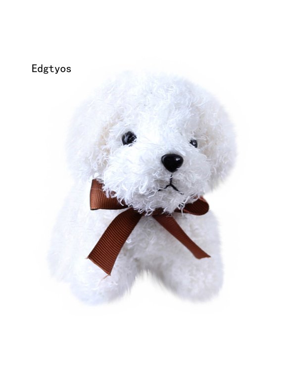 Simulation Dog Poodle Toys Suffed Doll Key Chain Ring Pendant Toys For Christmas Gift