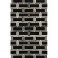 thumbnail image 1 of Edgy Collection Hand-Tufted Bamboo Silk & Wool Area Rug - Black - 12' 0' X 15' 0', 1 of 1