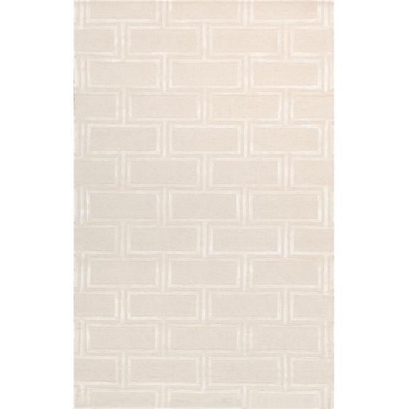 Edgy Collection Hand-Tufted Bamboo Silk & Wool Area Rug - Ivory - 12' 0' X 15' 0'