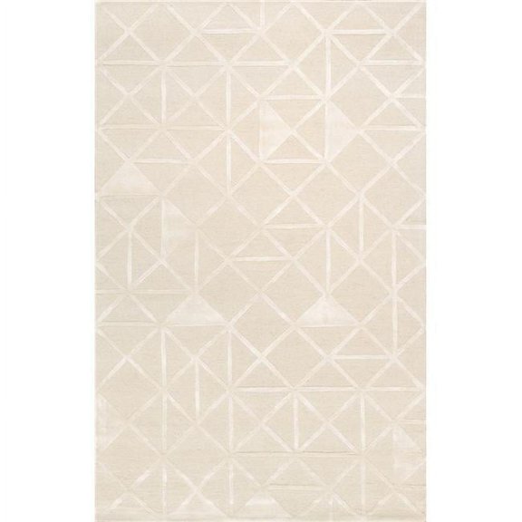 Edgy Collection Hand-Tufted Bamboo Silk & Wool Area Rug - Ivory - 8' 9' X 11' 9'