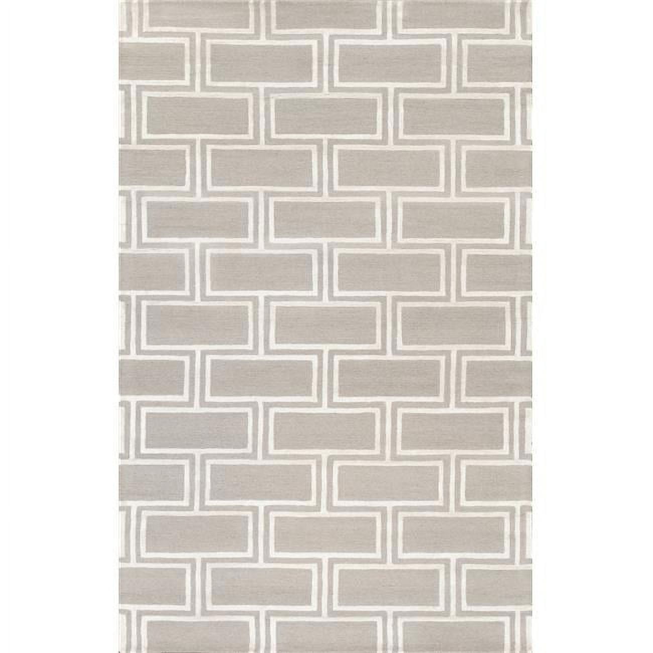 Ivory Elegance 15'' Hand-Tufted Wool and Viscose Rectangular Rug