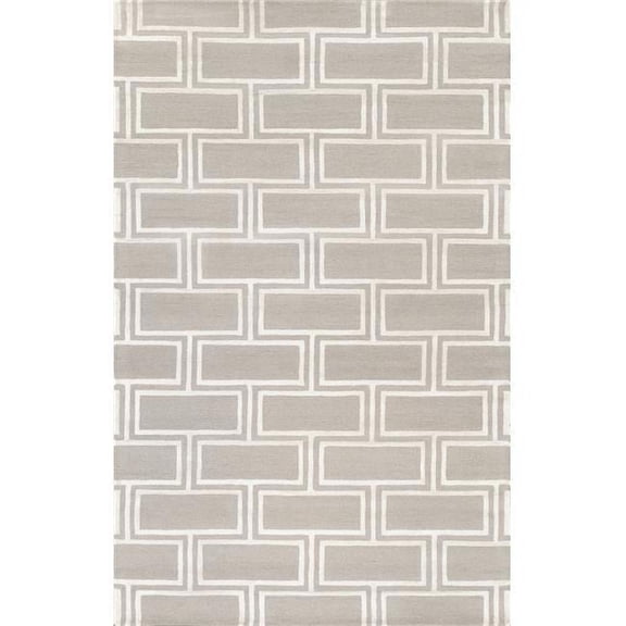 Edgy Collection Hand-Tufted Bamboo Silk & Wool Area Rug - Silver - 9' 9' X 13' 9'