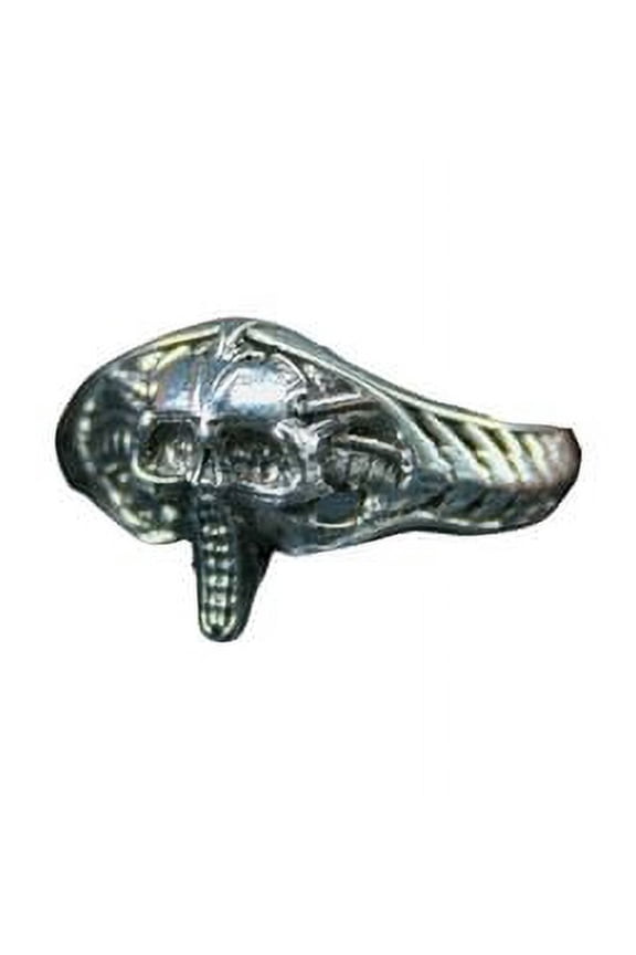 Edgy Elegance: 925 Sterling Silver Spine and Skeleton Pattern Ring | 11