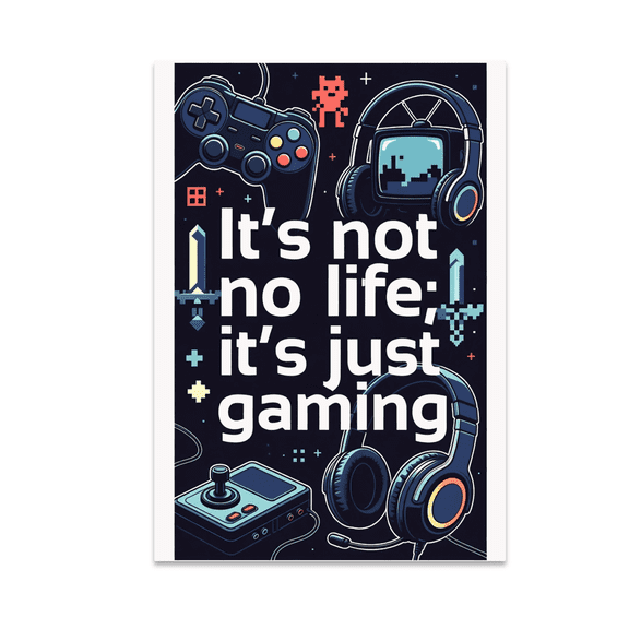 Edgy Gaming Wall Art - Gamer Enthusiast - 13x19 Poster Print