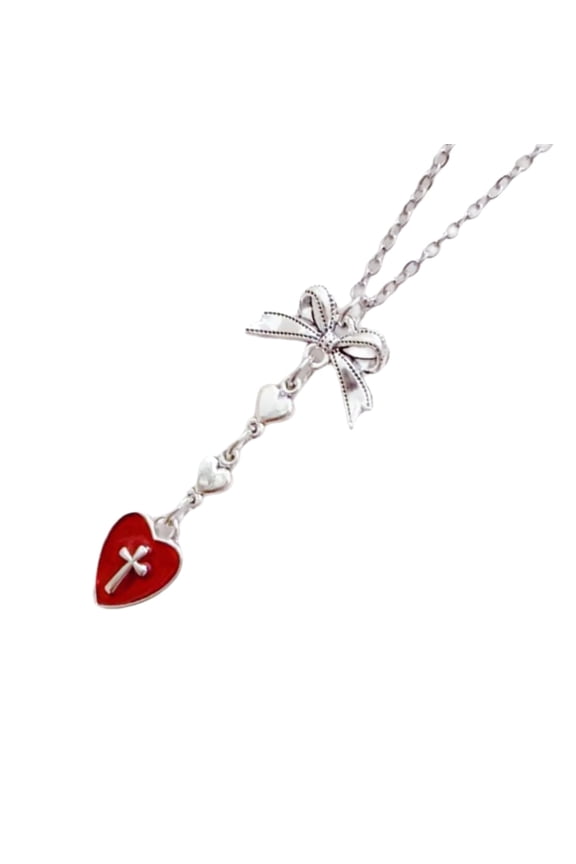 Edgy Gothic Black Heart Pendant Necklace Sturdy Alloy Jewelry Statement Pieces for Parties Casual Stylish Outfits