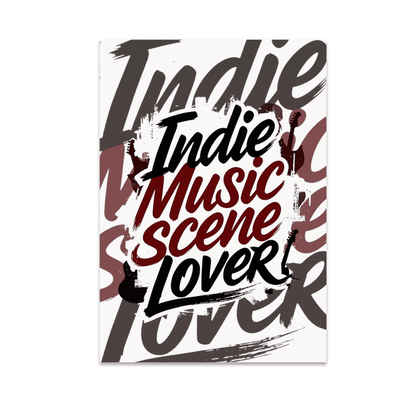 Edgy Indie Music Scene Decor - Indie Music Scene Lover - 13x19 Poster Print