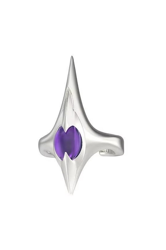 Edgy Irregular Spikes Punk Rings with Adjustable for Unisex Comfort and Disaffected Fashion Sturdy Metal Alloy