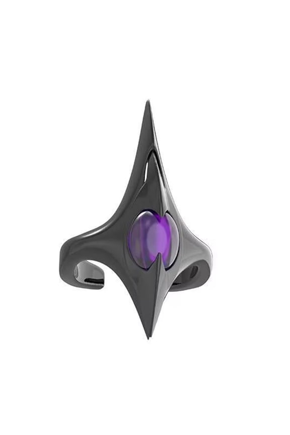 Edgy Irregular Spikes Punk Rings with Adjustable for Unisex Comfort and Disaffected Fashion Sturdy Metal Alloy