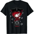 thumbnail image 1 of Edgy Kitty Hat Scene Kid Emo Alt Goth Red T-Shirt, 1 of 2