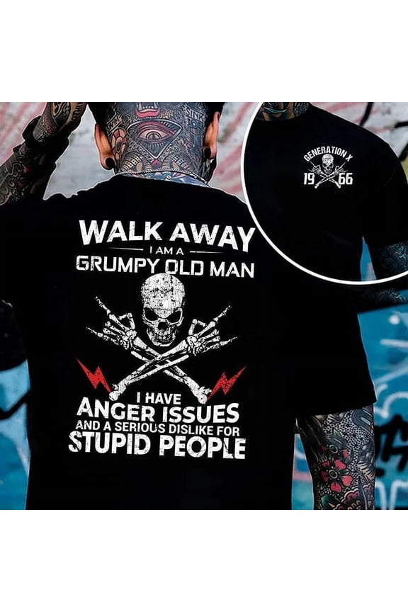 Edgy Men's Attitude T-Shirt - 'Talk to the Hand' Bold Print - Breathable Cotton Everyday Tops