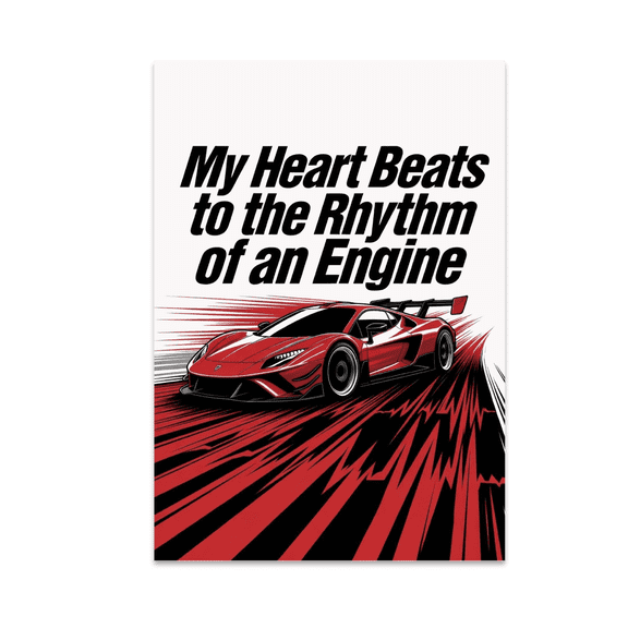 Edgy Racing Wall Art - Racing Enthusiast - 13x19 Poster Print