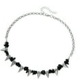 thumbnail image 1 of Edgy Spliced Alloy Chokers Necklace Adjustable Gothic Punk Inspired Jewelry Design, 1 of 12