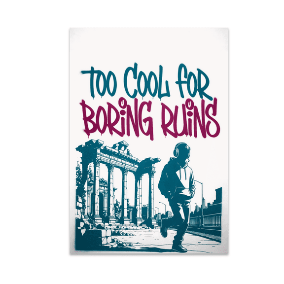 Edgy Street Art Decor - Urban Art Lover - 13x19 Poster Print