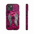 thumbnail image 1 of Edgy Zebra Print Wings Lips Phone Case for Trendy Girls & Party Lovers, Sparkling Rhinestone & Durable Design, Compatible with iPhone 11/12/13/14/15/16 (Pro Max/Plus), 1 of 9