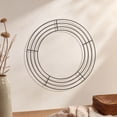 thumbnail image 1 of Edhome Decorative Metal Cutout Christmas Wreath Frame Festive Iron Art, B, 1 of 6
