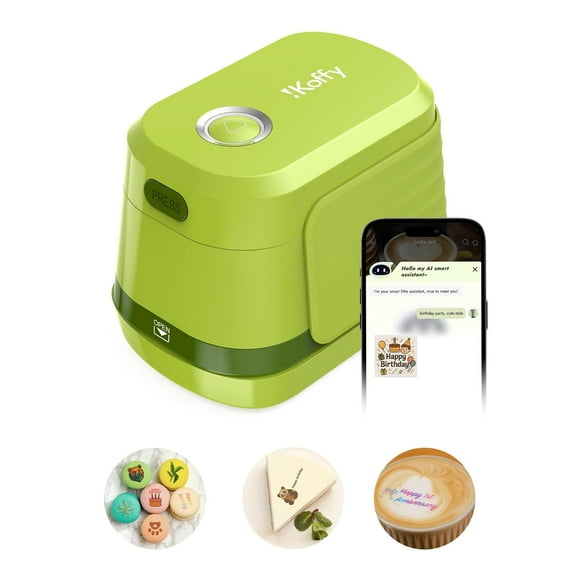 EdiBot, AI-Powered Portable Full-Color Food Printer, for Latte Art, Macaron Cookie DIY & Cake Decoration