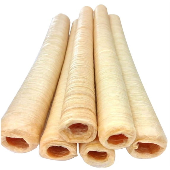Edible Collagen Casing, Natural Clear Edible Roast Sausage Hot Dog Collagen Casing, for Homemade Sausage Ham, 17MM×20CM/6pcs