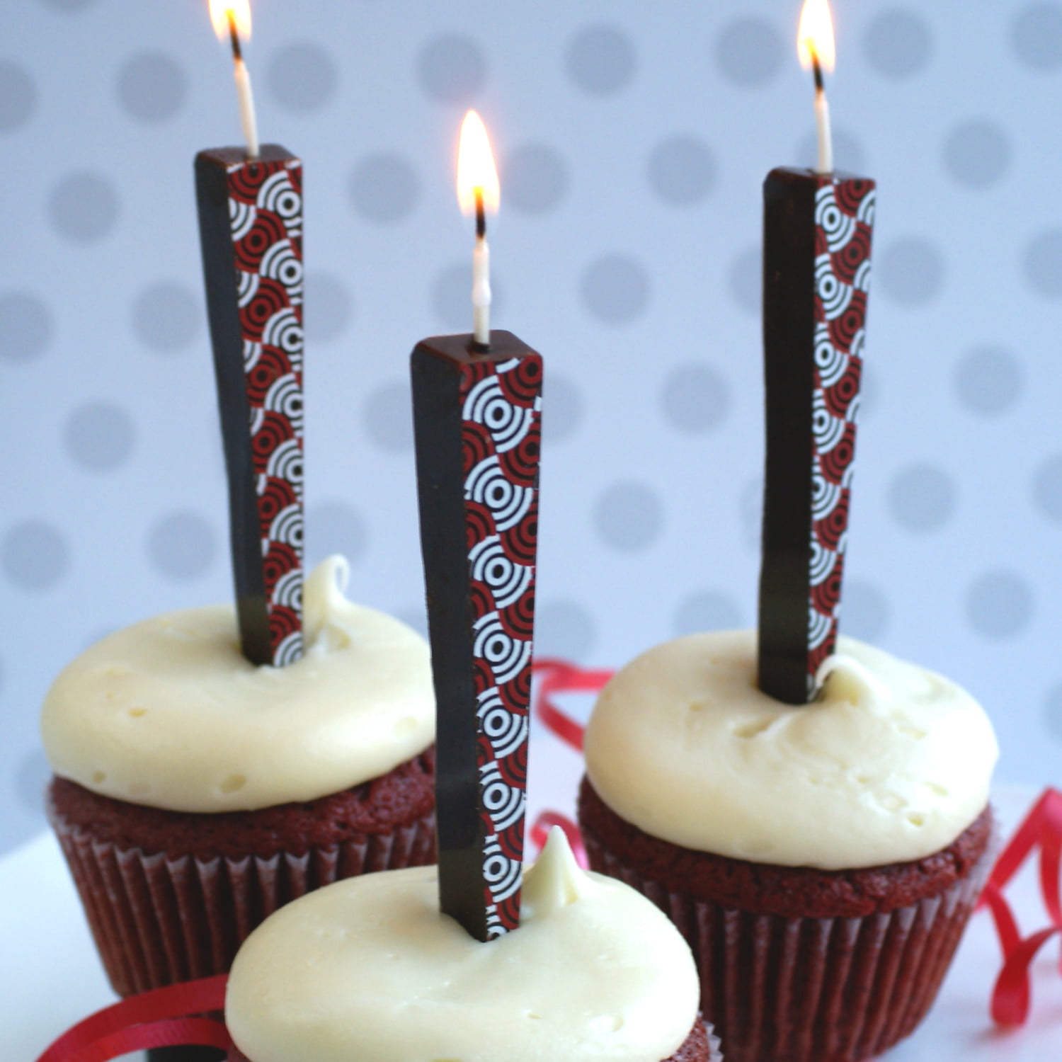 Edible Dark Chocolate Candles, Targets, 3ct - Let Them Eat Candles