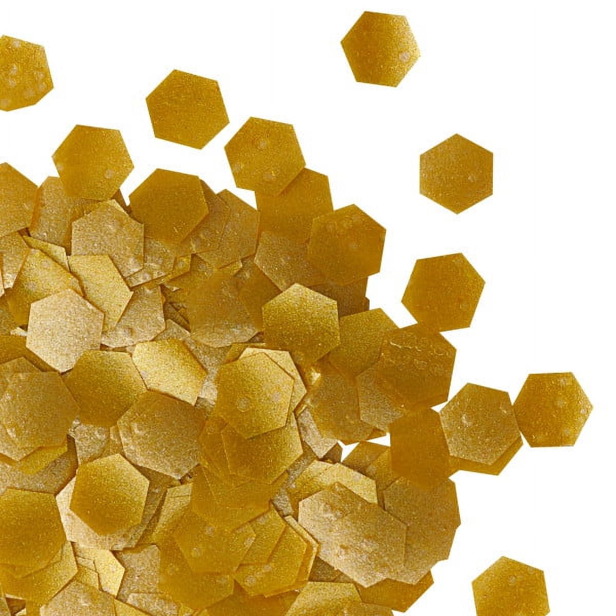 Edible Glitter Hexagons 0.75oz - Gold 