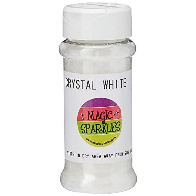 Edible Glitter With Natural Color, 50 Grams Crystal White 
