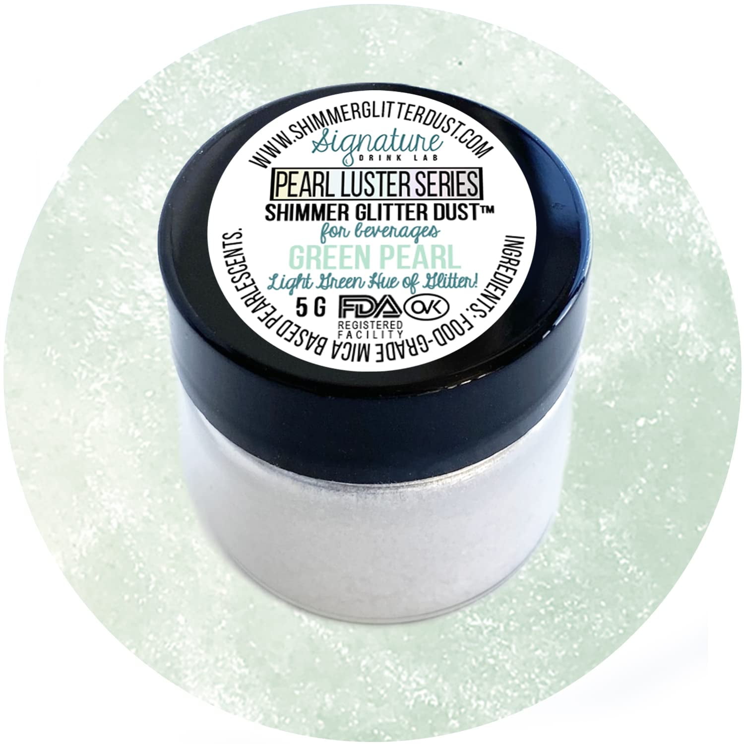 Edible Glitter for Drinks • Shiny Glitter, Shimmer Beverage Dust for