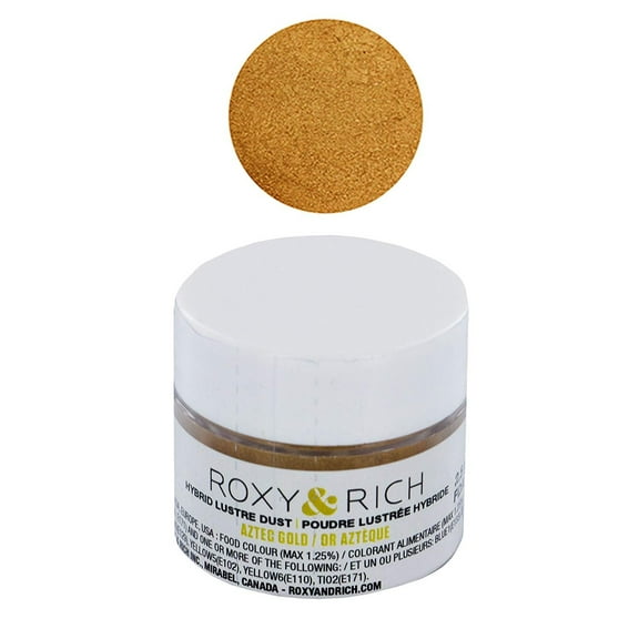 Edible Hybrid Luster Dust, Aztec Gold, 2.5 Grams by Roxy & Rich