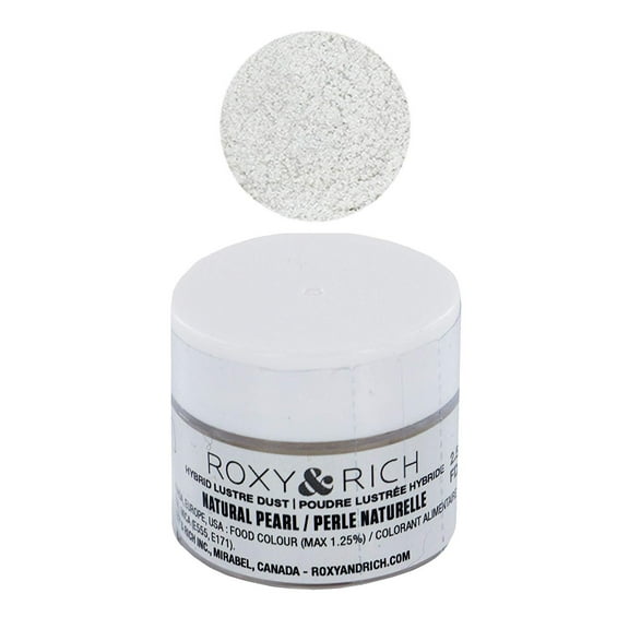 Edible Hybrid Luster Dust, Natural Pearl, 2.5 Grams by Roxy & Rich