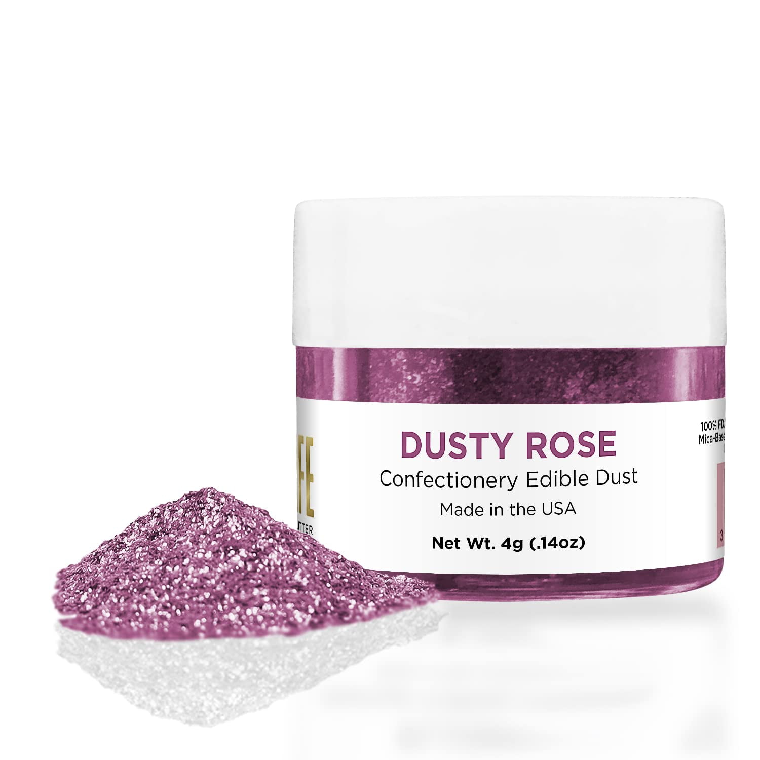 New! Miniature Luster Dust Spray Pump | 4G Classic Red Edible Glitter