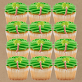thumbnail image 1 of Edible Palm Tree Molded Sugar Cake Cupcake Decorations Icing Toppers - 12 ct, 1 of 5