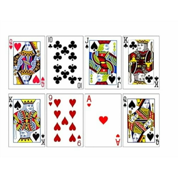 Edible Playing Cards Cake Decoration- Casino Cake Edible cake image, Poker cake topper, Edible royal flush cake decoration (8 Playing Cards)