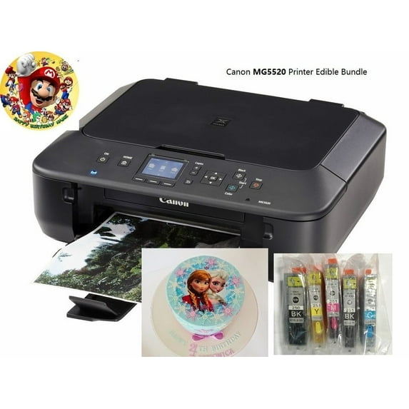 Edible Printer Bundle- Brand New MG5520 Printer with Edible Paper and Inks