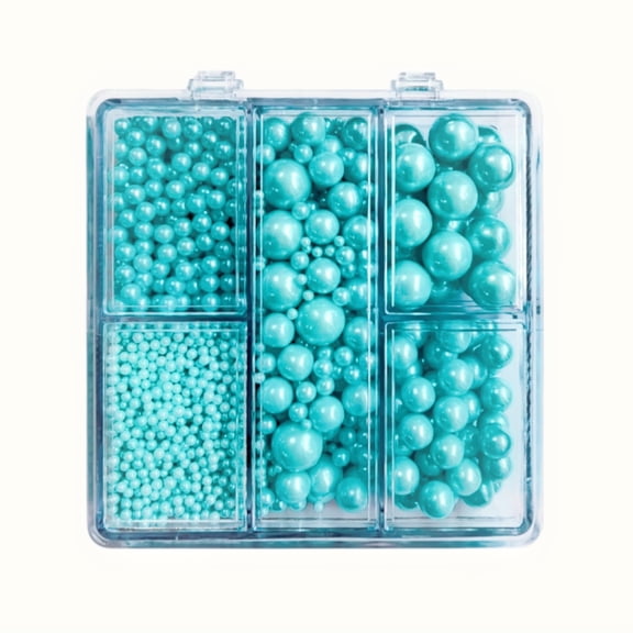 Edible SkyBlue Pearls for Cake Decoration 4 Size (2mm 4mm 7mm 10mm)Icing Cake Topper Wedding Birthday Christmas Halloween Easter Carnival