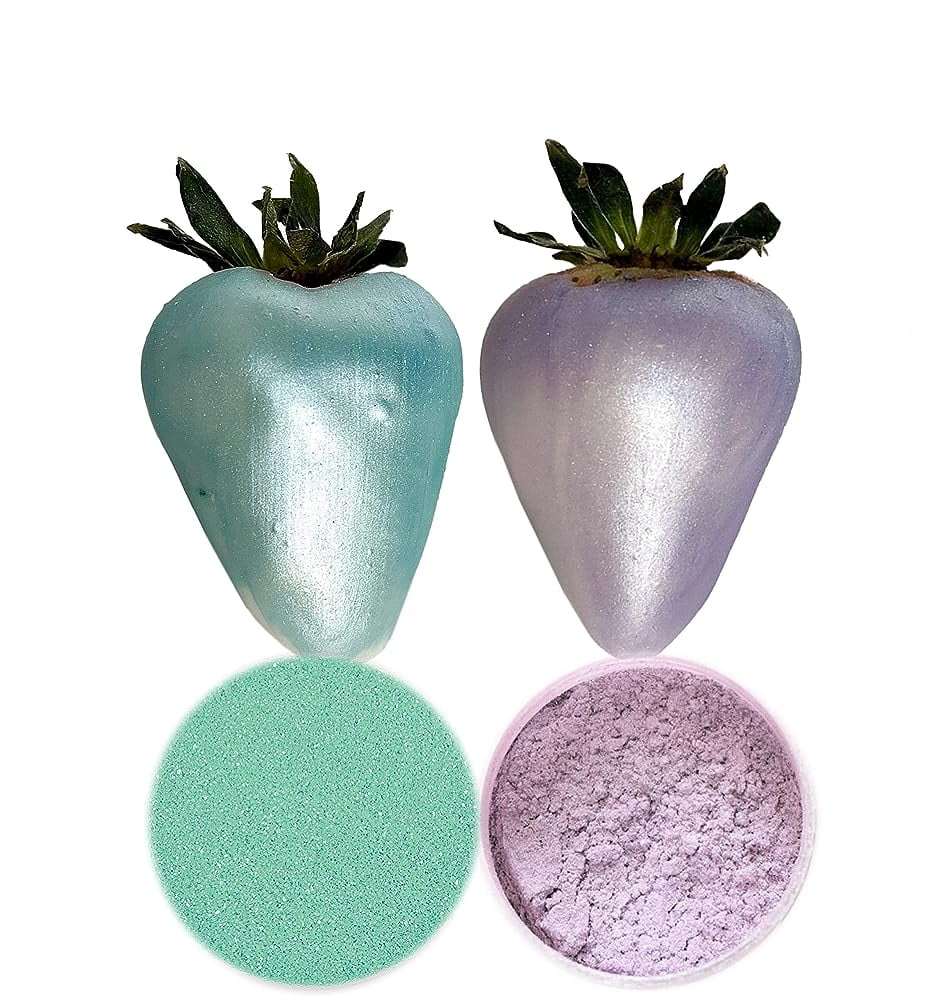 Edible dust set TEAL and LAVENDER coloring food dusting powder for cake