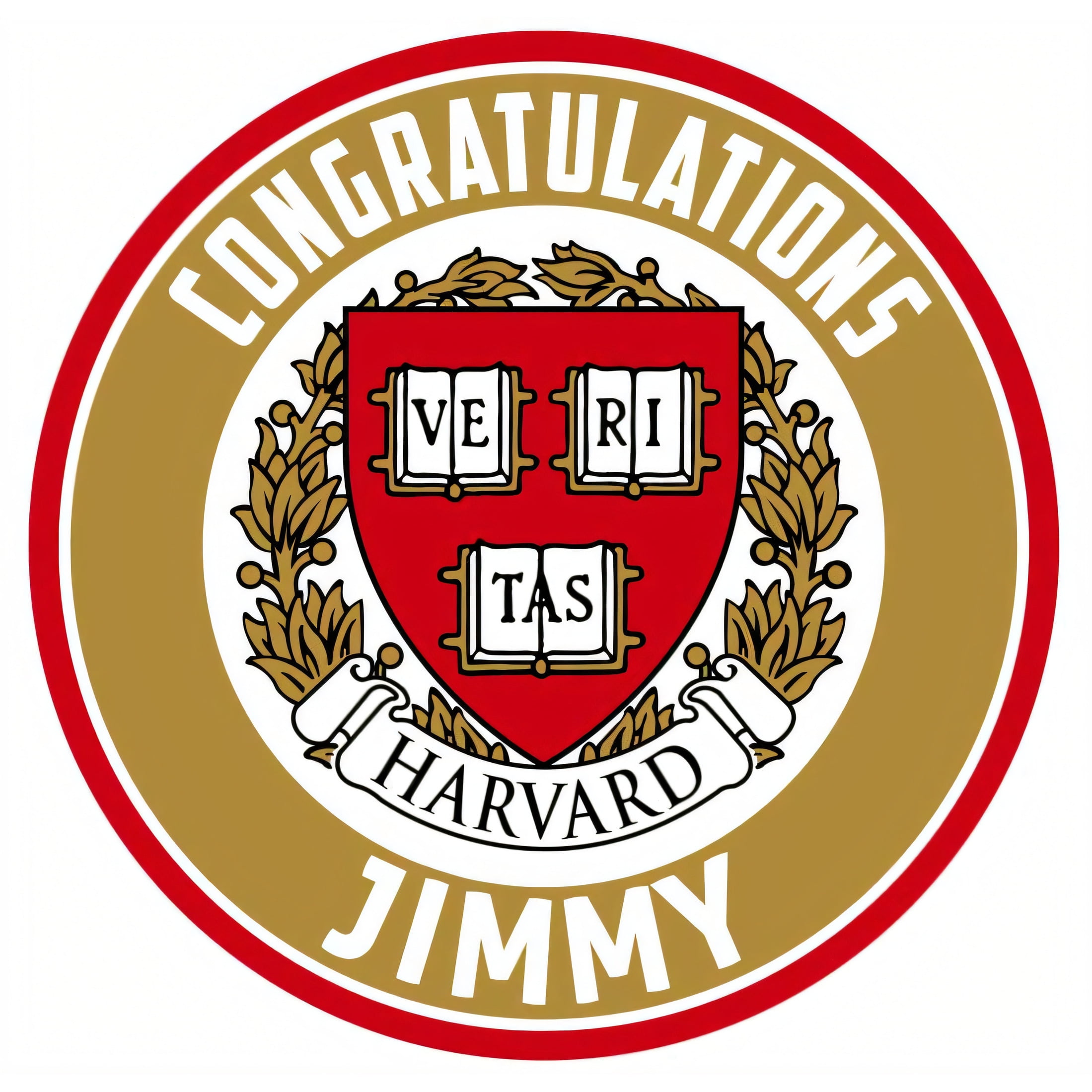 Ediblecaketopper Harvard Edible Image Cake Topper Personalized Birthday ...