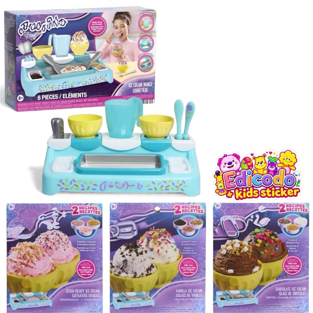 Edicodo Easy Baking Ice Cream Maker with Turquoise Workstation ...
