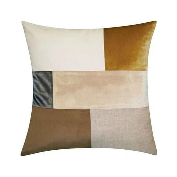 Edie Home EAH087TL661898 20 x 20 in. Carnaby Color Block Decorative Pillow, Teal