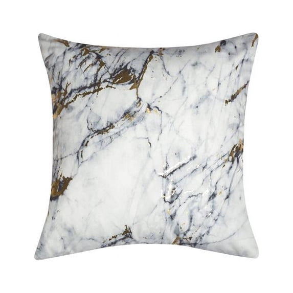 Edie at Home EAH058XXMARBA4 14 x 20 in. Precious Metals Digital Printed Canvas Pillow Marble
