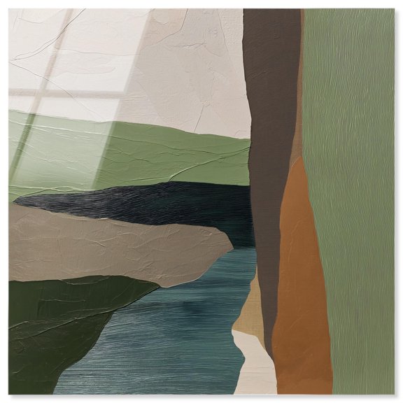 Edifice of Earth I Acrylic Print Black Wall Decor by Art Remedy, Ready to Hang, 16 x 16