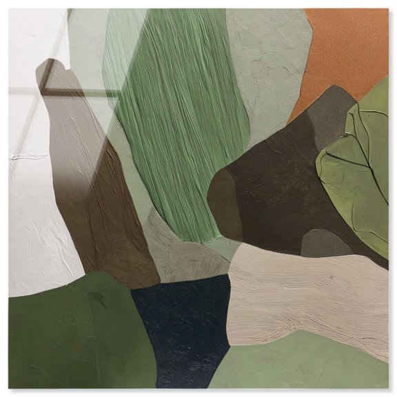 Edifice of Earth II Acrylic Print Black Wall Decor by Art Remedy, Ready to Hang, 30 x 30