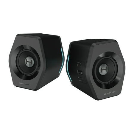 Edifier - G2000 2.0 Bluetooth Gaming Speakers with RGB Lighting (2-Piece) - Black