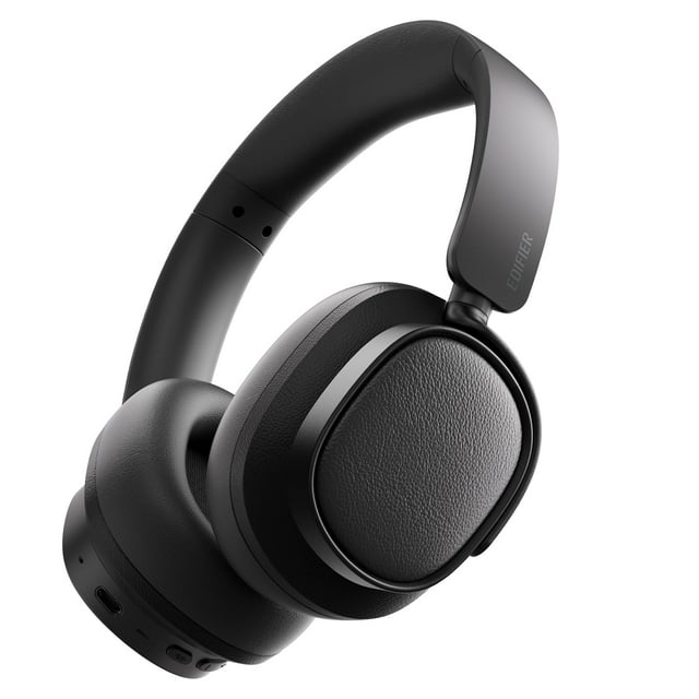 Edifier Bluetooth Active Noise Cancelling Headphones, 92H Playtime Hi-Res Audio Certified, Fast Charging - Black