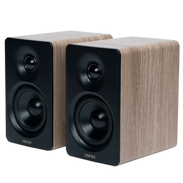 Edifier Bookshelf Speakers, 66W RMS Desktop Speakers, Hi-Res Audio & Hi-Res Wireless Audio Computer Speakers - Oak