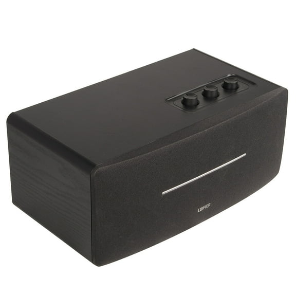 Edifier D12 Tabletop Speaker - Integrated Desktop Stereo Bluetooth Speaker - Wireless Computer Speaker for Desktop Use- 70 Watts RMS with Subwoofer Line Out