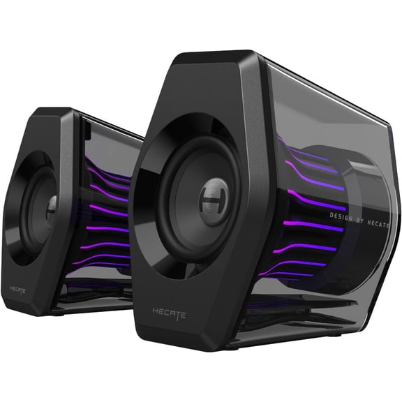 Edifier G2000PRO Desktop 2.0 Computer Gaming Speakers, Bluetooth USB 3.5mm AUX Inputs RGB Lights, 7.1 Surround Sound Multimedia Speaker for PC Laptop Woofer - Black
